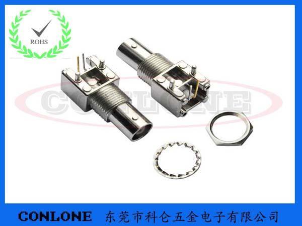 锌合金BNC-KWE视频连接器 BNC板端视频母座